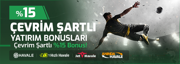 %15 Çevrim Şartlı Yatırım Bonusları - Dinamobet