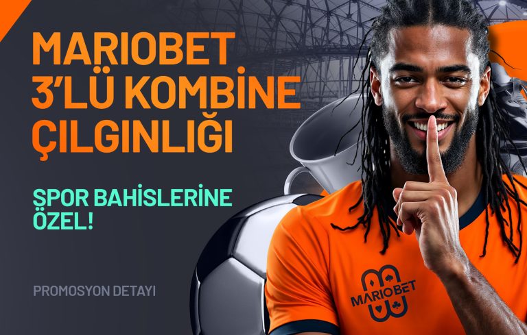 Marıobet 3’lü Kombine Çılgınlığı – Spor Bahislerine Özel!geçerlilik: Her Gün 1 Kez Katılım Hakkı – Süreli Kampanya - Mariobet