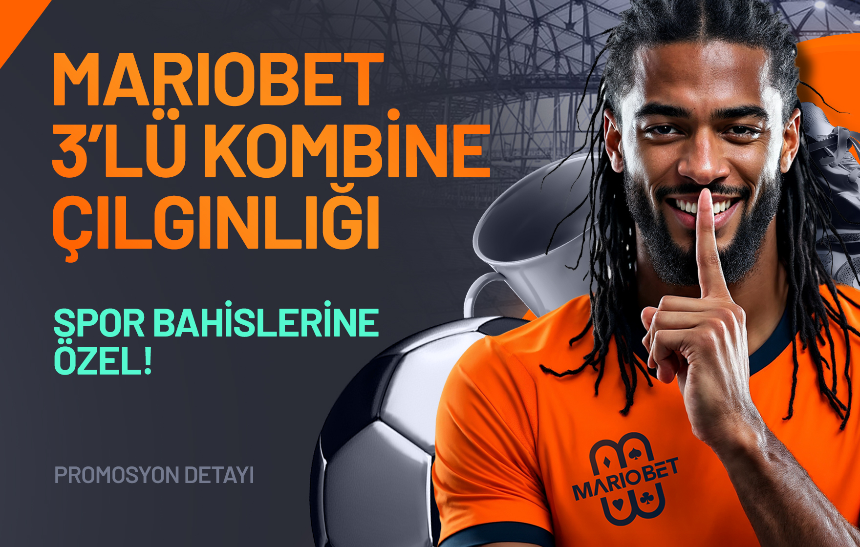 Marıobet 3’lü Kombine Çılgınlığı – Spor Bahislerine Özel!geçerlilik: Her Gün 1 Kez Katılım Hakkı – Süreli Kampanya - Mariobet