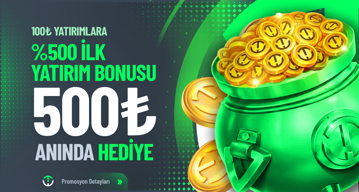 %500 Çevrimsiz İlk Yatırım Bonus - Tarafbet