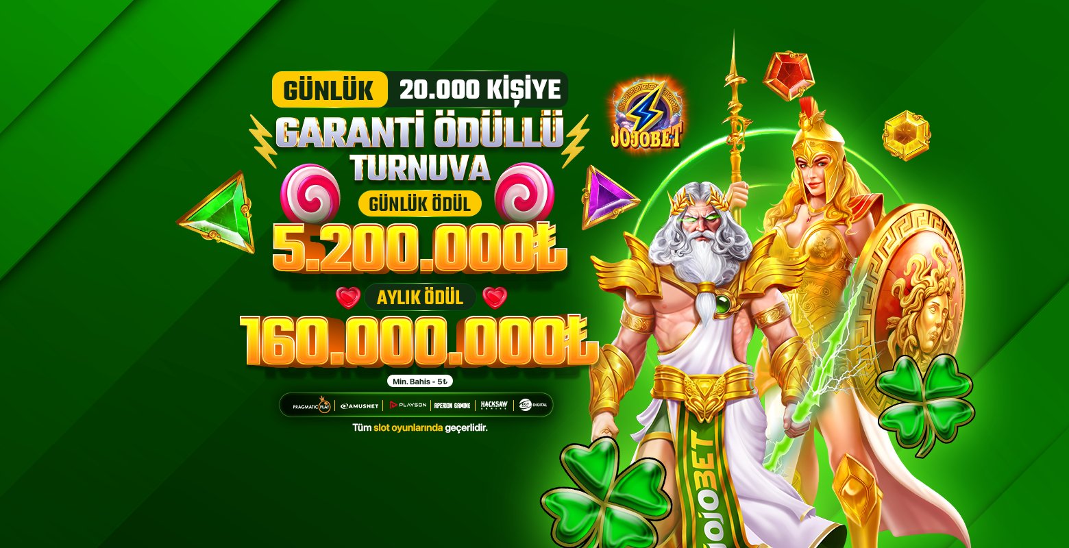 Jojobet’e Özel Günlük 5.200.000₺ Ödüllü Slot Turnuvasına Hemen Katıl! - Jojobet