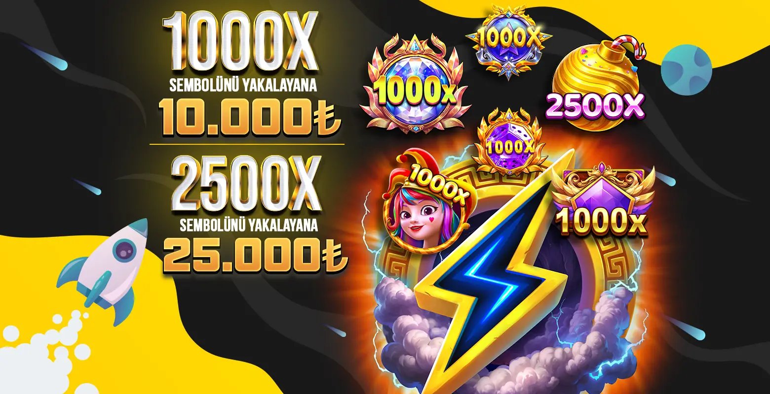 1000x Sembolüne 10.000 Tl 2500x Sembolüne 25.000 Tl - Lunabet