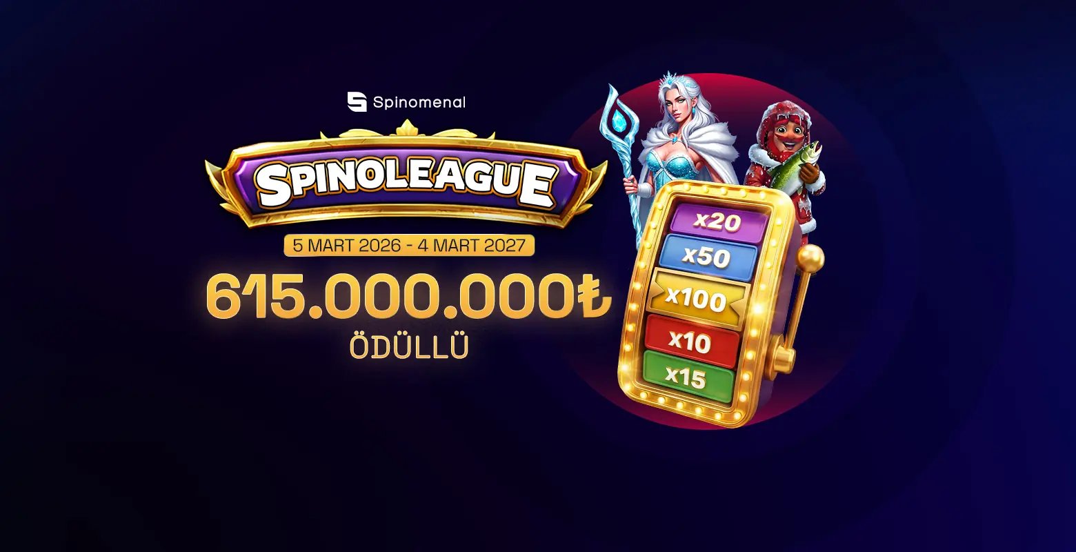 Spinomenal Sağlayıcısının Tüm Oyunlarında Geçerli 615.000.000₺ Ödüllü Turnuvasına Hemen Katıl! - Turboslot