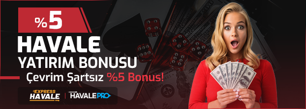 %5 Çevrim Şartsız Havale Bonus - Dinamobet