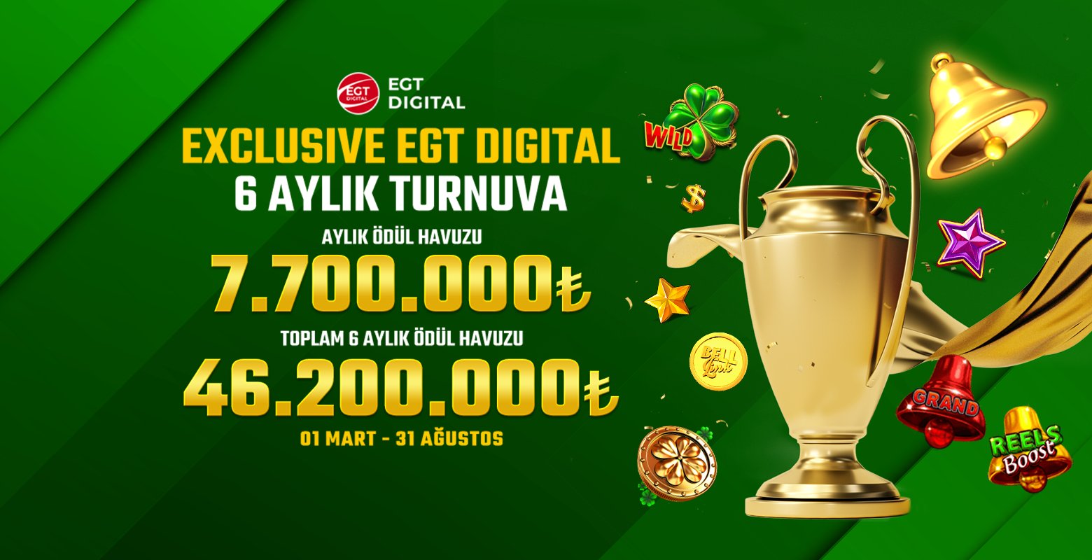 Egt Digital Sağlayıcısının Tüm Oyunlarında Toplam 46.200.000₺ Ödüllü Turnuvasına Hemen Katıl! - Jojobet