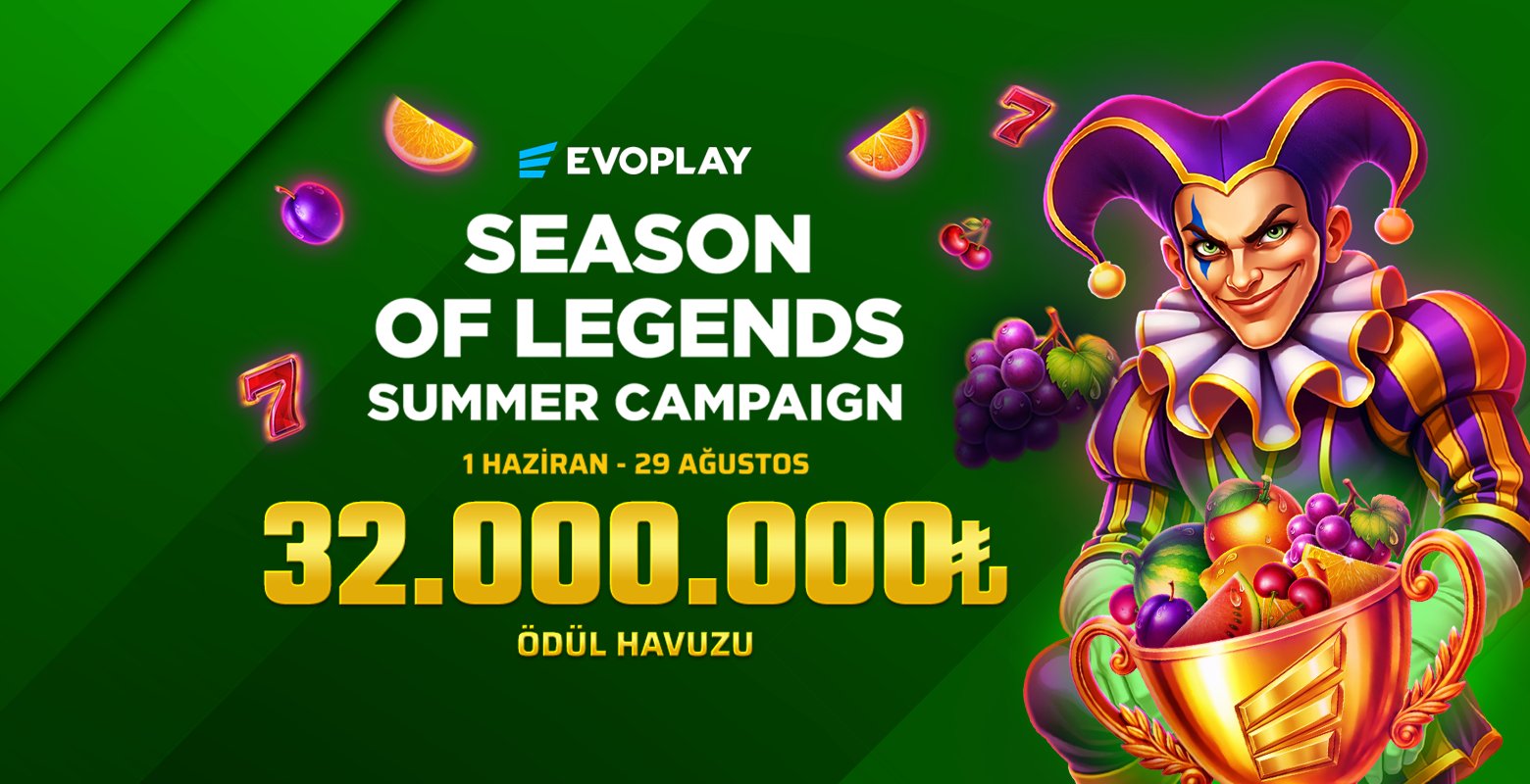Evoplay Sağlayıcısının Seçili Oyunlarında Toplam 32.000.000₺ Ödüllü Turnuvasına Hemen Katıl! - Jojobet