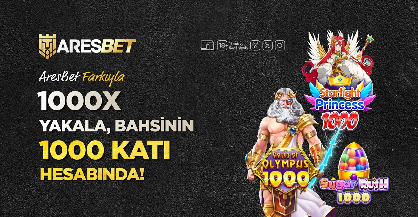 Aresbet Farkıyla 1000x Yakala, Bahsinin 1000 Katı Hesabında!