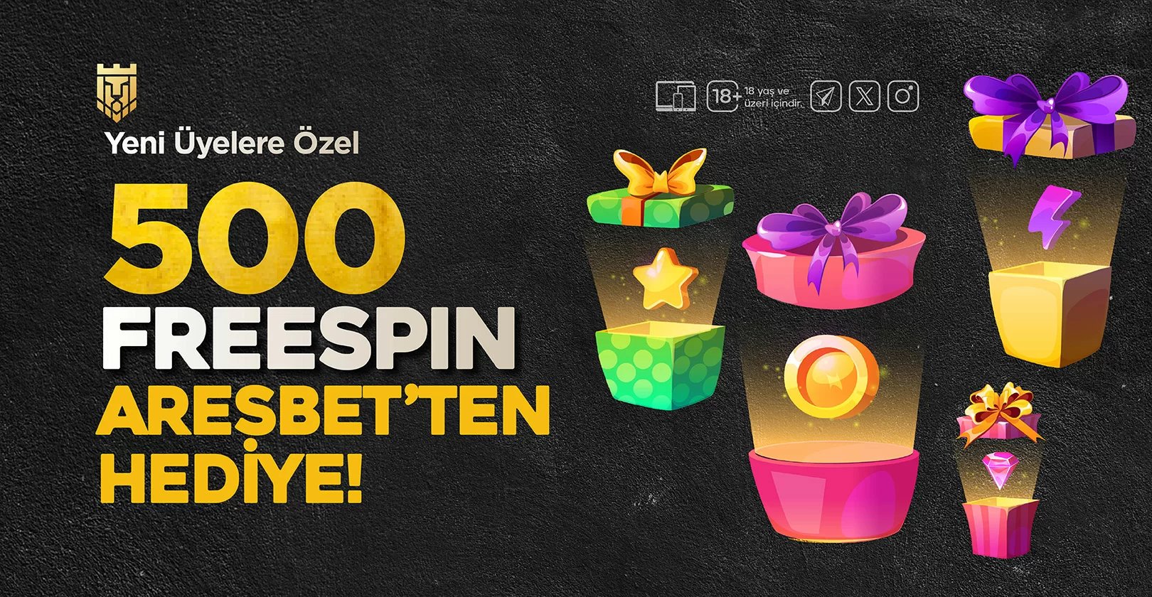 Yeni Üyelere Özel 500 Freespin Deneme Bonusu!