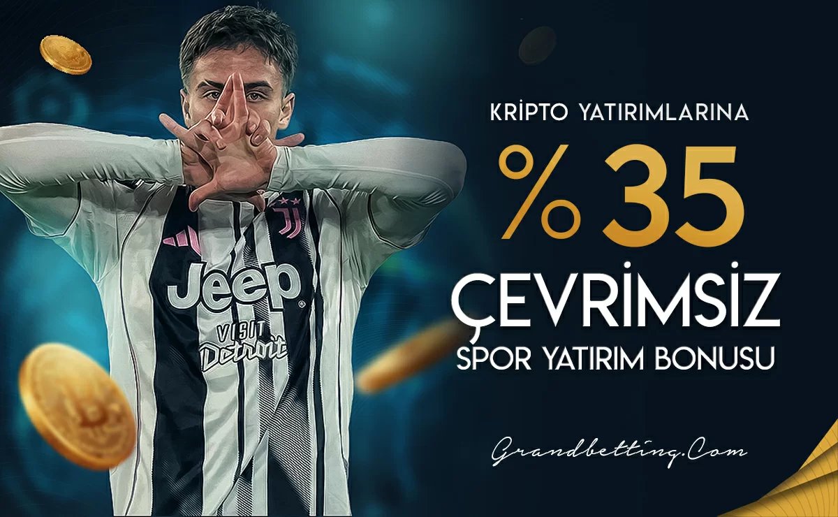 Kripto Yatırımlarına %35 Çevrimsiz Spor Yatırım Bonusu - Grandbetting