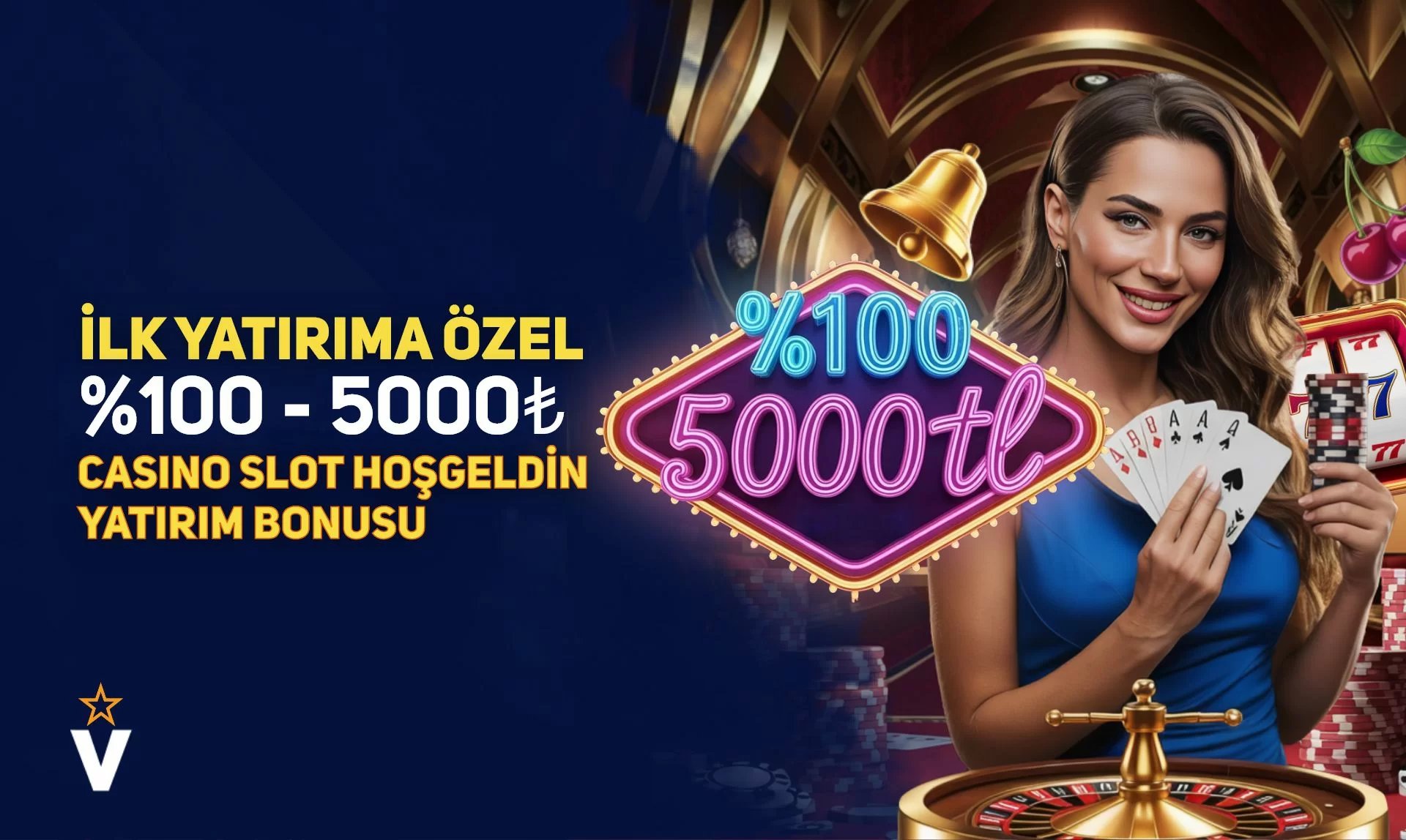 İlk Yatırıma Özel %100 - 5000₺ Slot Yatırım Bonusu - Vegabet