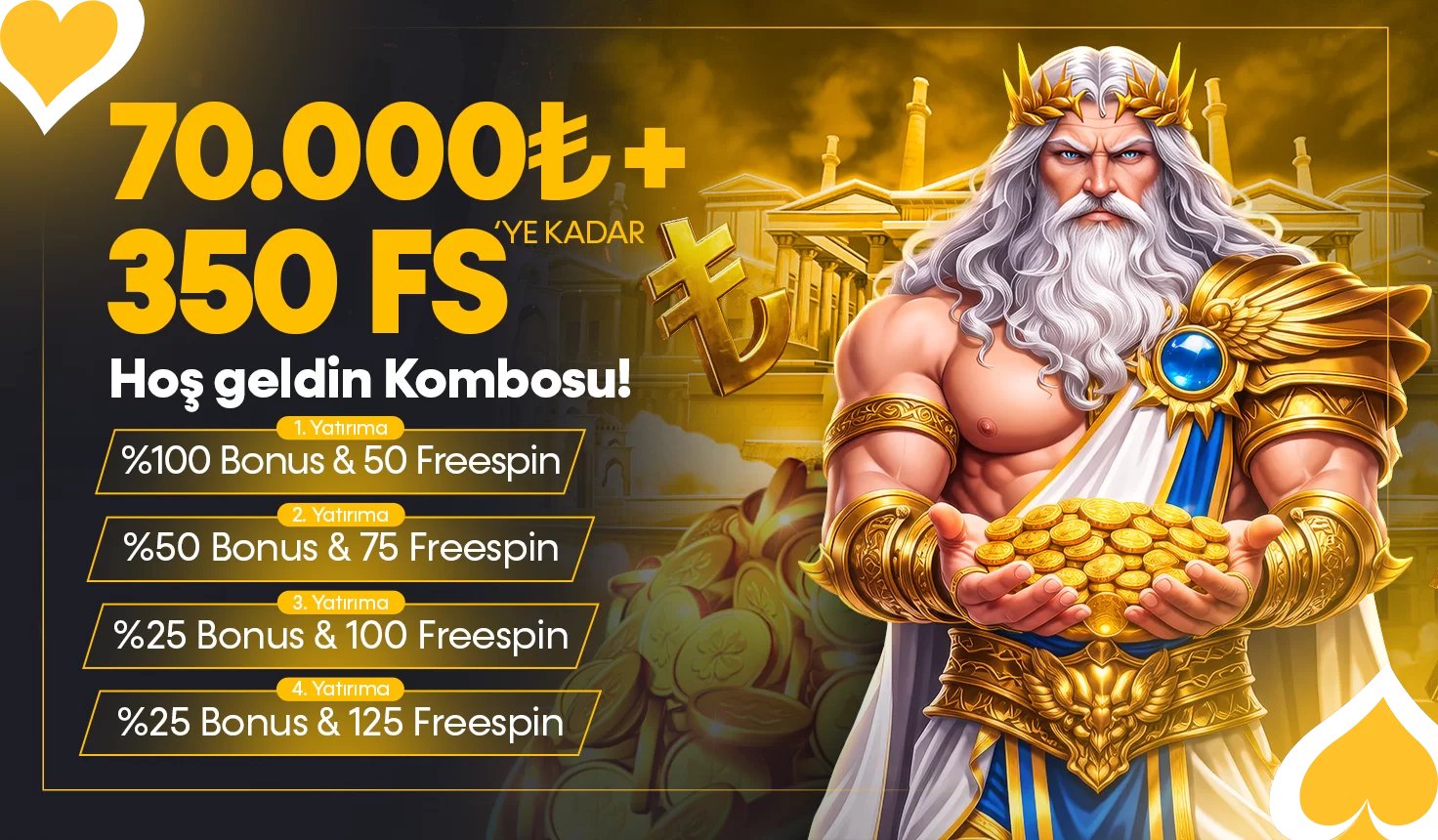 70.000 Try + 350 Fs'ye Kadar Hoşgeldin Kombosu ! - Elitbahis