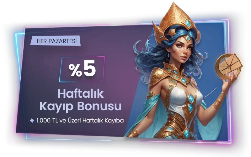 %5 Haftalık Kayıp Bonusu - Betlesene