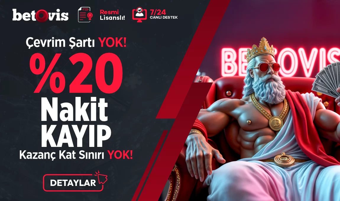 %20 Nakit Kayıp Bonusu - Betovis