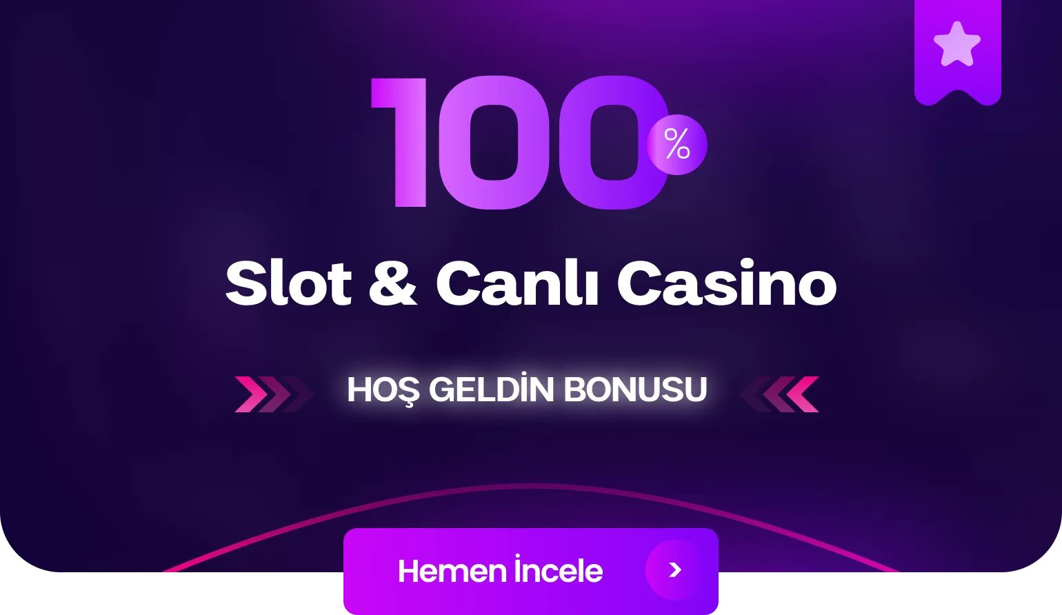 %100 Slot & Canlı Casino Hoş Geldin Bonusu - Mislibet