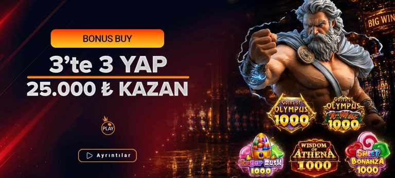 3 Bonus Buy Satın Al, 25.000₺ Kazan - Almanbahis