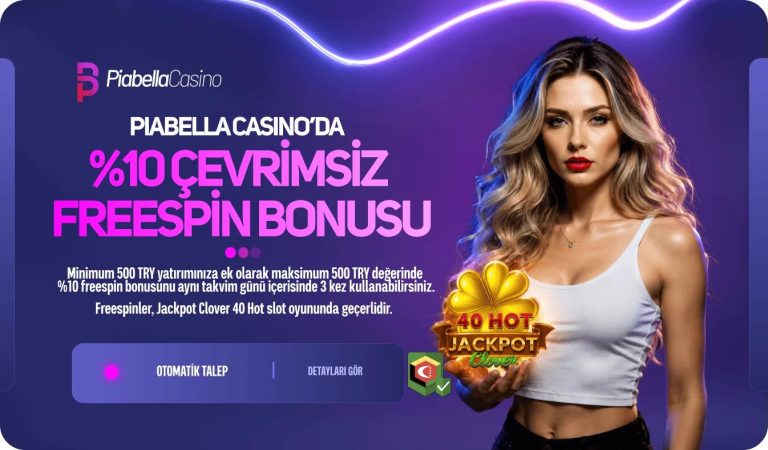 Çevrimsiz Freespin Bonusu - Piabellacasino