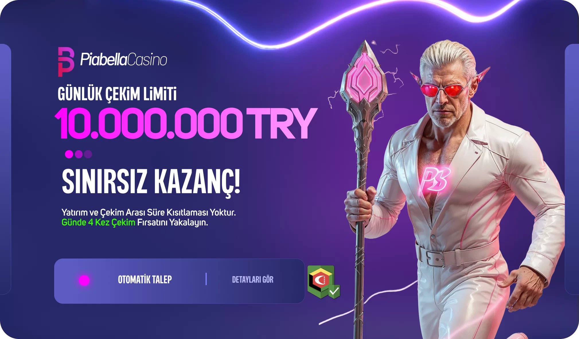 Günlük Çekim Limitleri - Piabellacasino