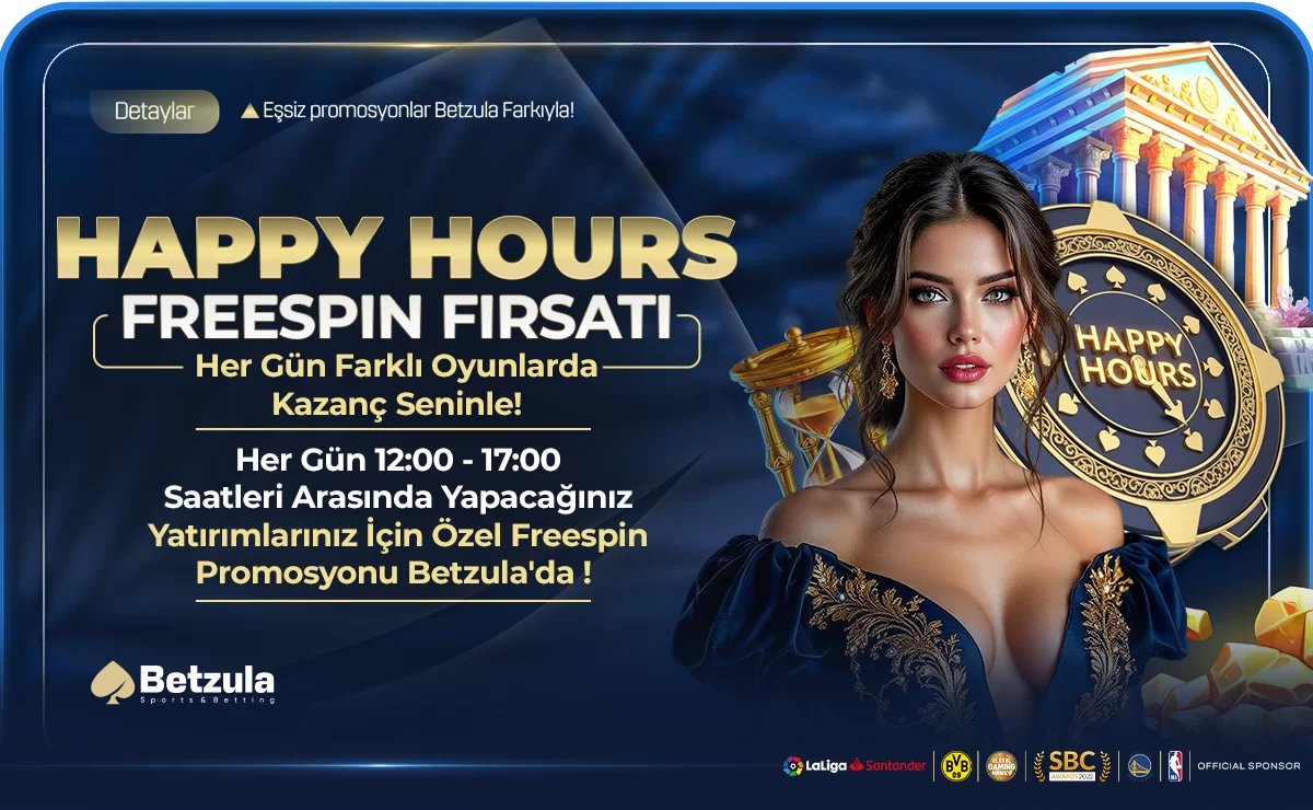 Happy Hours Freespin Fırsatı! - Betzula