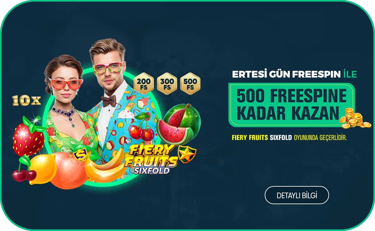 Ertesi Gün Freespin İle İki Gün Üst Üste Kazanma Şansı - Vizebet