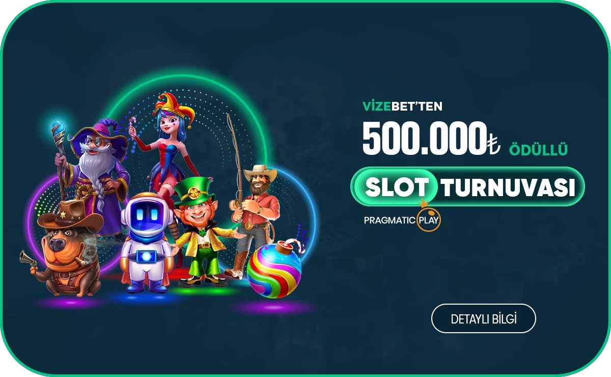 Pragmatic Play Ortaklığıyla 500.000₺ Ödüllü Slot Turnuvası - Vizebet