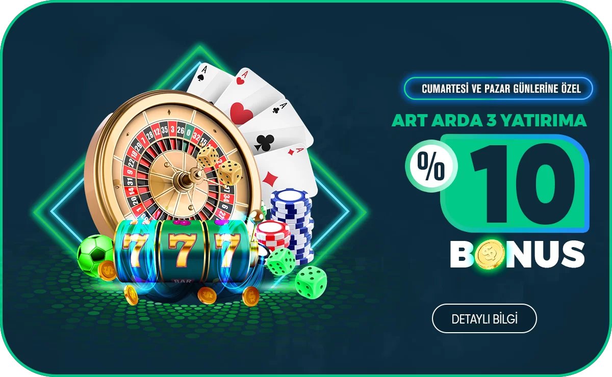 3 Yatırıma %10 Bonus - Vizebet