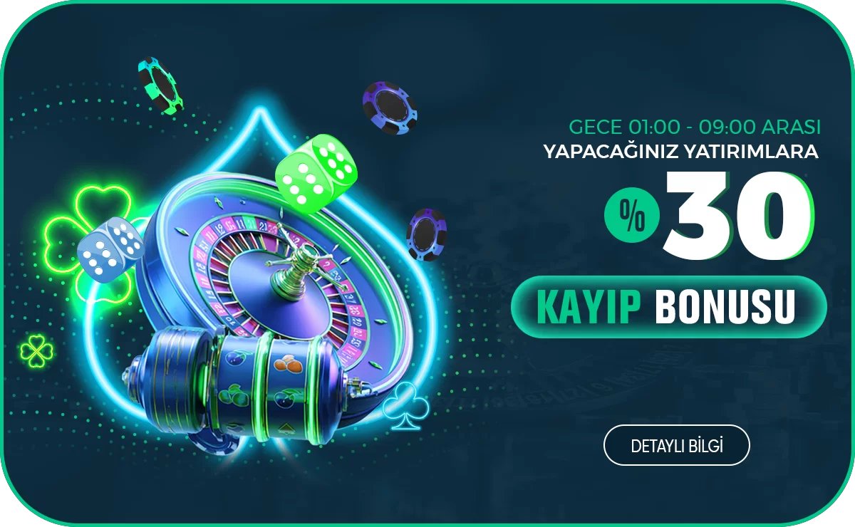Gece %30 Kayıp Bonusu - Vizebet