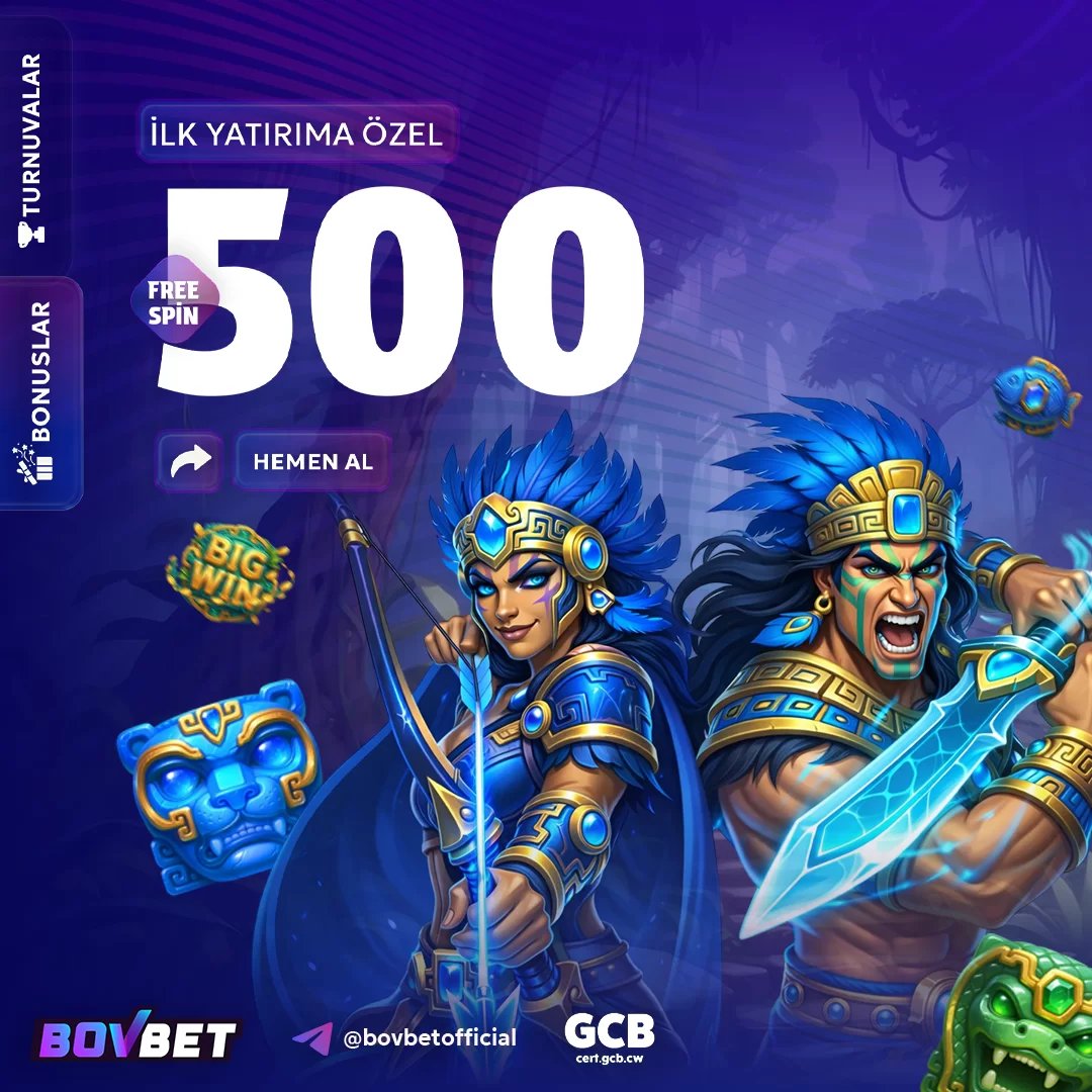 İlk Yatırımınıza Özel 500 Free Spın! - Bovbet
