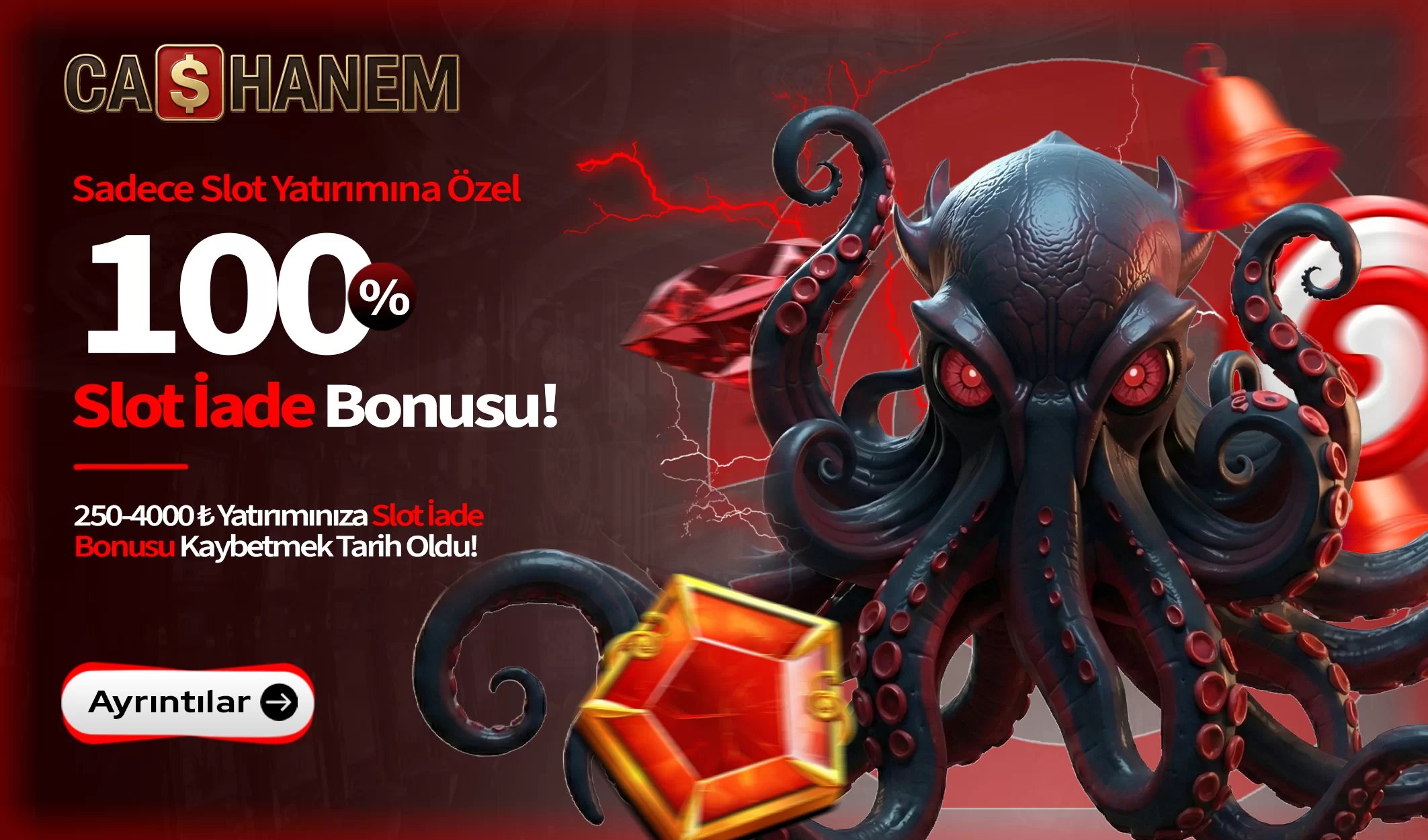 %100 Slot İade Bonusu - Cashanem