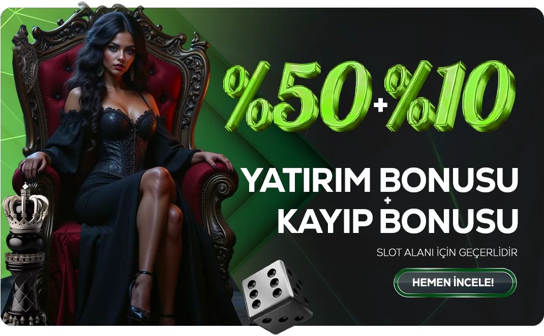 %50 Slot Yatırım + %10 Kayıp Bonusu