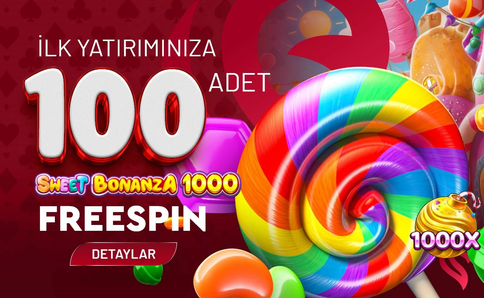 İlk Yatırımınıza 100 Adet Sweet Bonanza 1000 Freespın - Luluslot