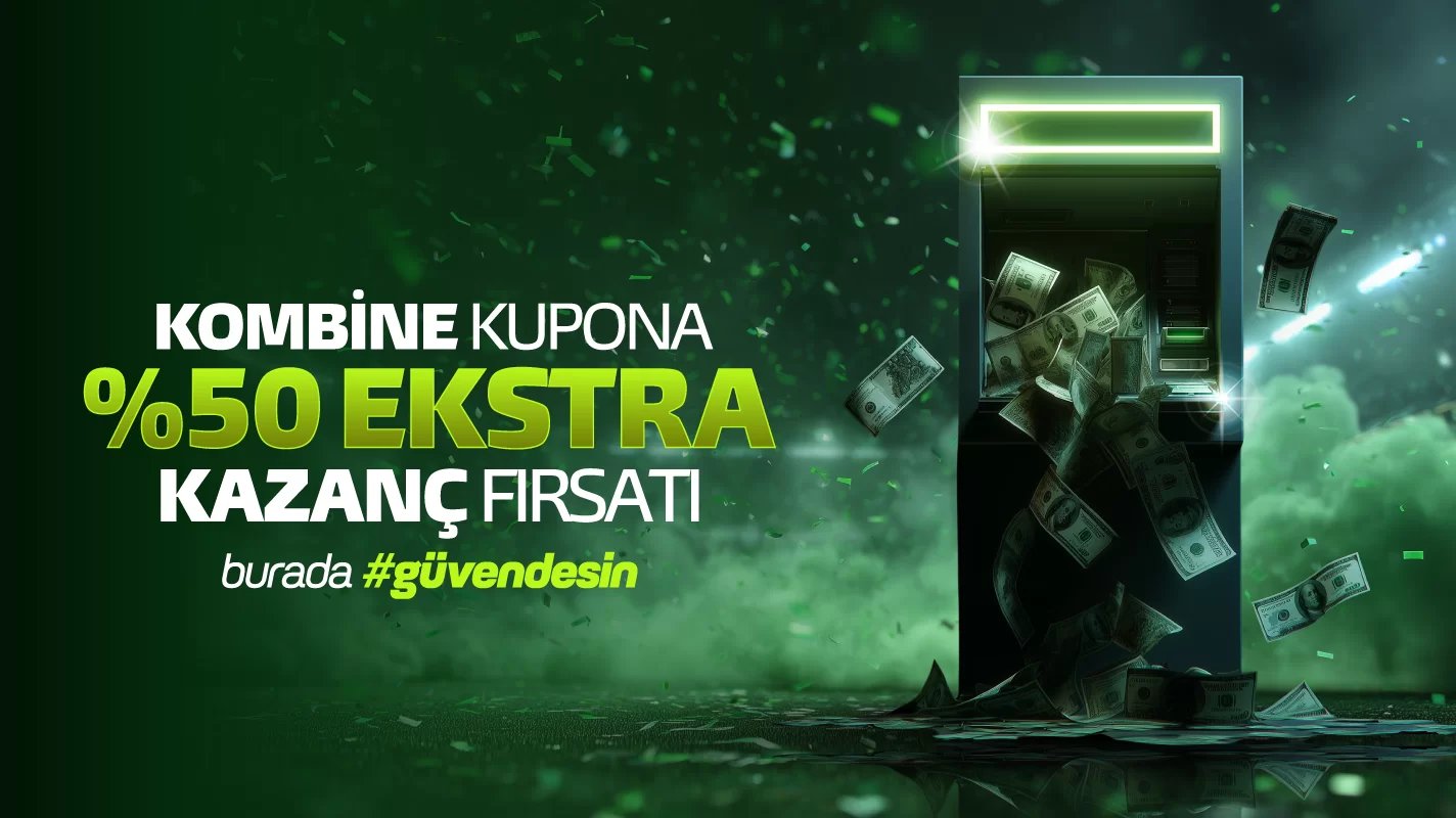 Kombine Kuponlara %50 Extra Kazanç - Poliwin