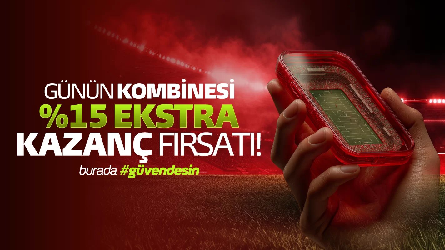 Günün Kombinesine %15 Ekstra Kazanç - Poliwin