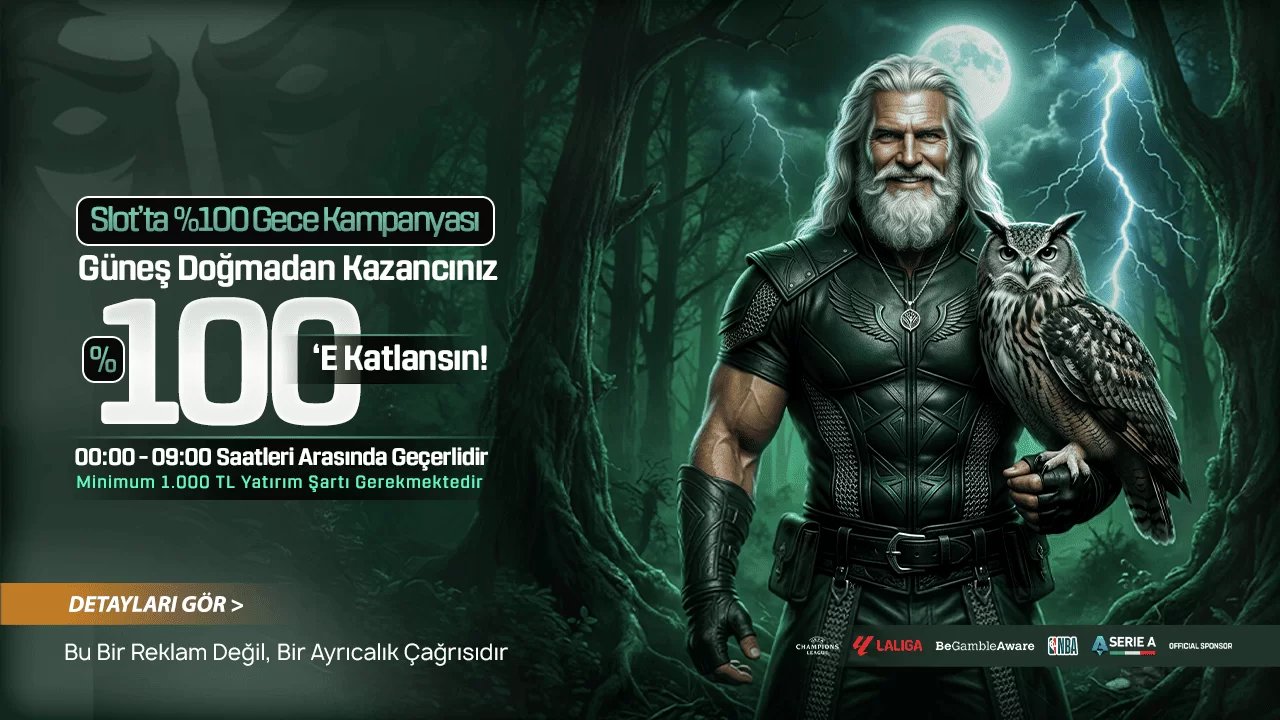 Gece Üyelerine Özel %100 Yatırım Bonusu! - Atlasbet
