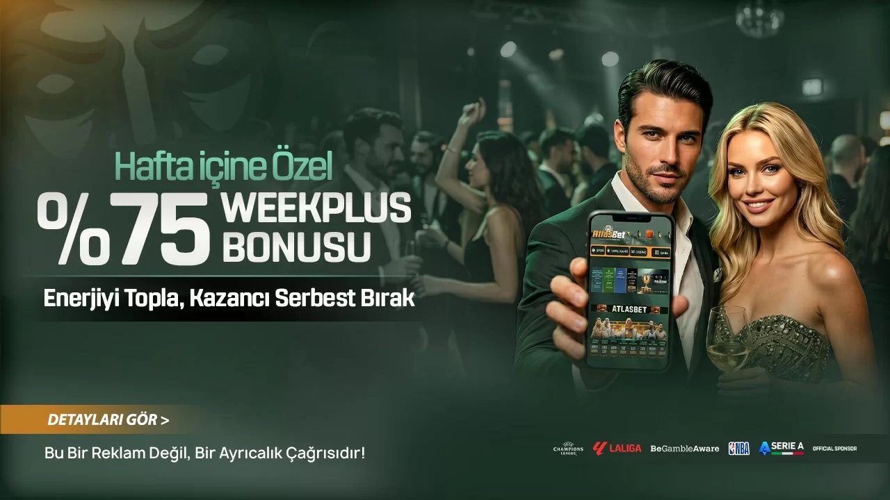 %75 Weekplus Bonusu - Atlasbet