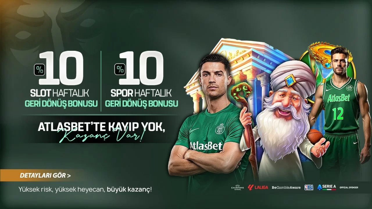 %10 Casino Ve Spor Haftalık Geri Dönüş Bonusu - Atlasbet