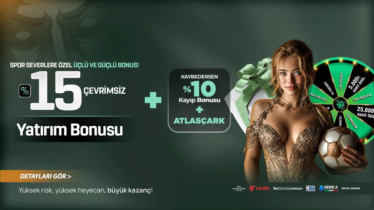 Üçlü Spor Yatırım Bonusu - Atlasbet