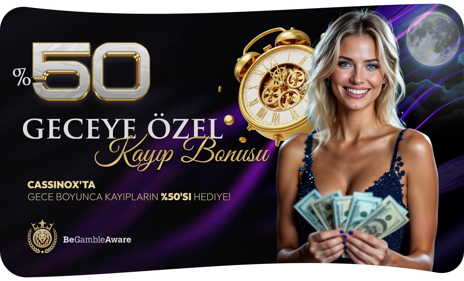 %50 Gece Kayıp Bonusu