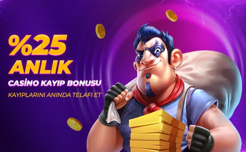 Anlık % 25 Casıno Kayıp Bonusu - K9win