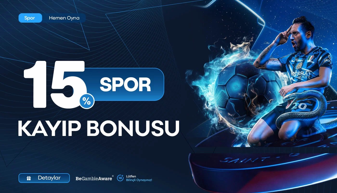 %15 Spor Kayıp Bonusu - Atekbet