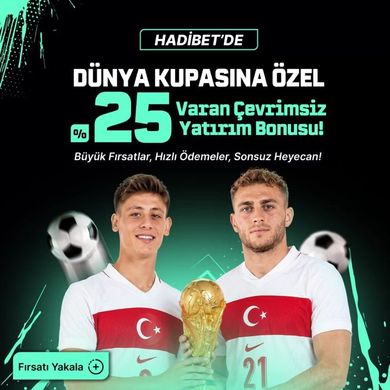 Dünya Kupası'na Özel 'e Varan Bonus - Hadibet