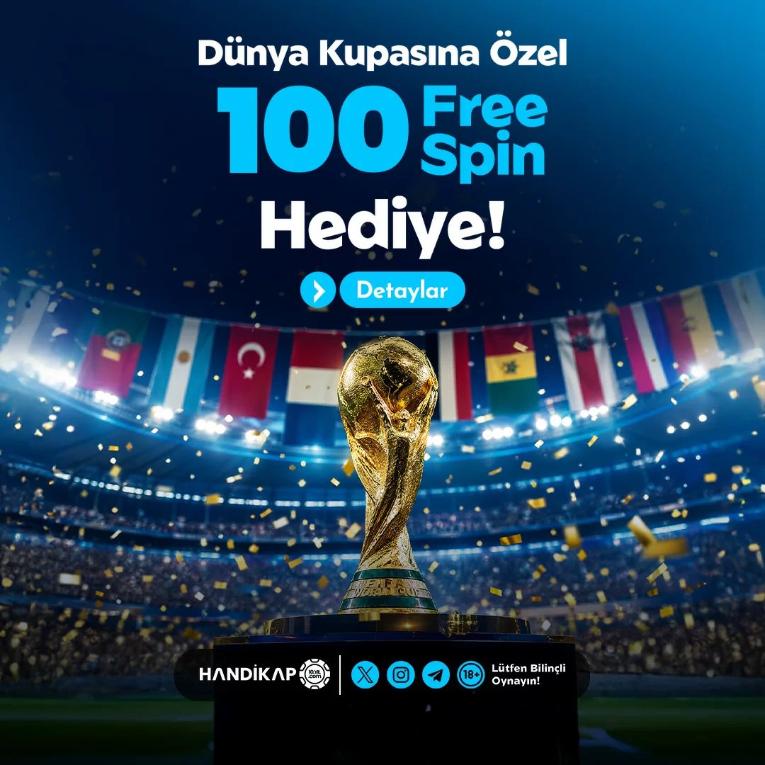 Futbol Heyecanına Özel: Dünya Kupası’nda 100 Free Spin Hediyesi! - Handikap
