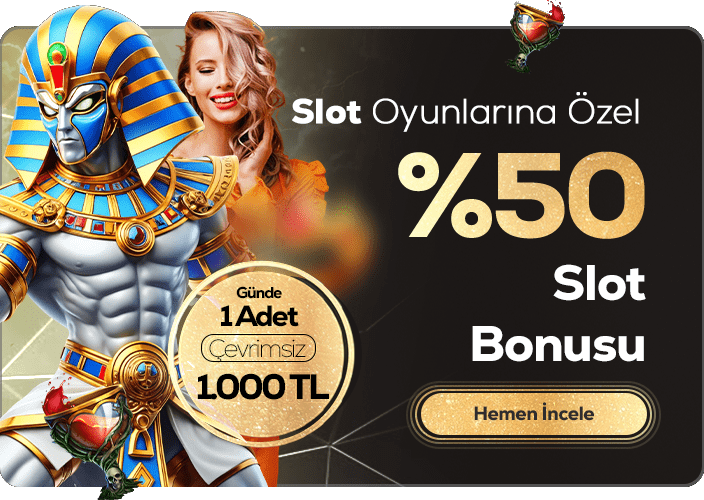 %50 Slot Bonusu 1000 Tl - Cratosslot