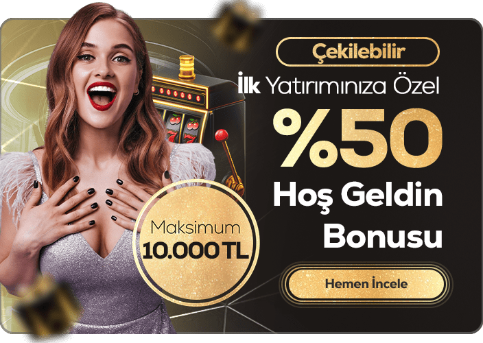 %50 Hoş Geldin Bonusu 10.000 Tl (çekilebilir) - Cratosslot