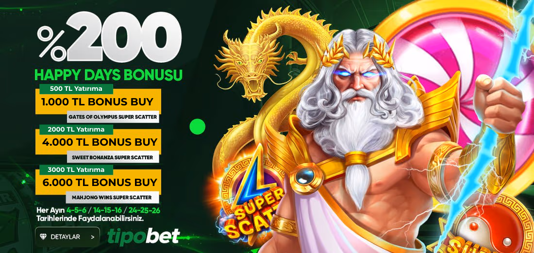Happy Days Bonusu %200 Bonus Buy - Tipobet
