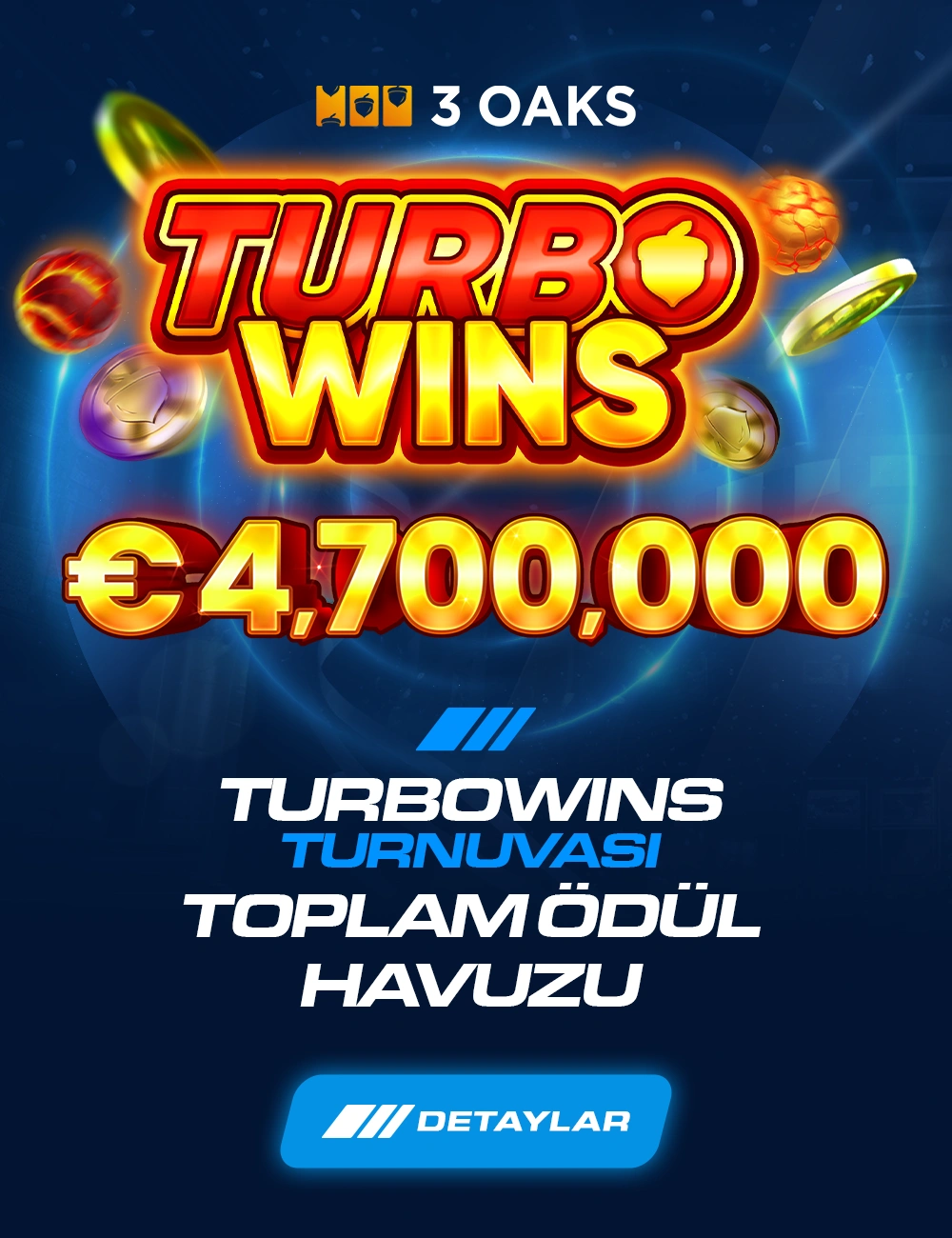 Turbo Wins – 3 Oaks Turnuvası - Amgbahis