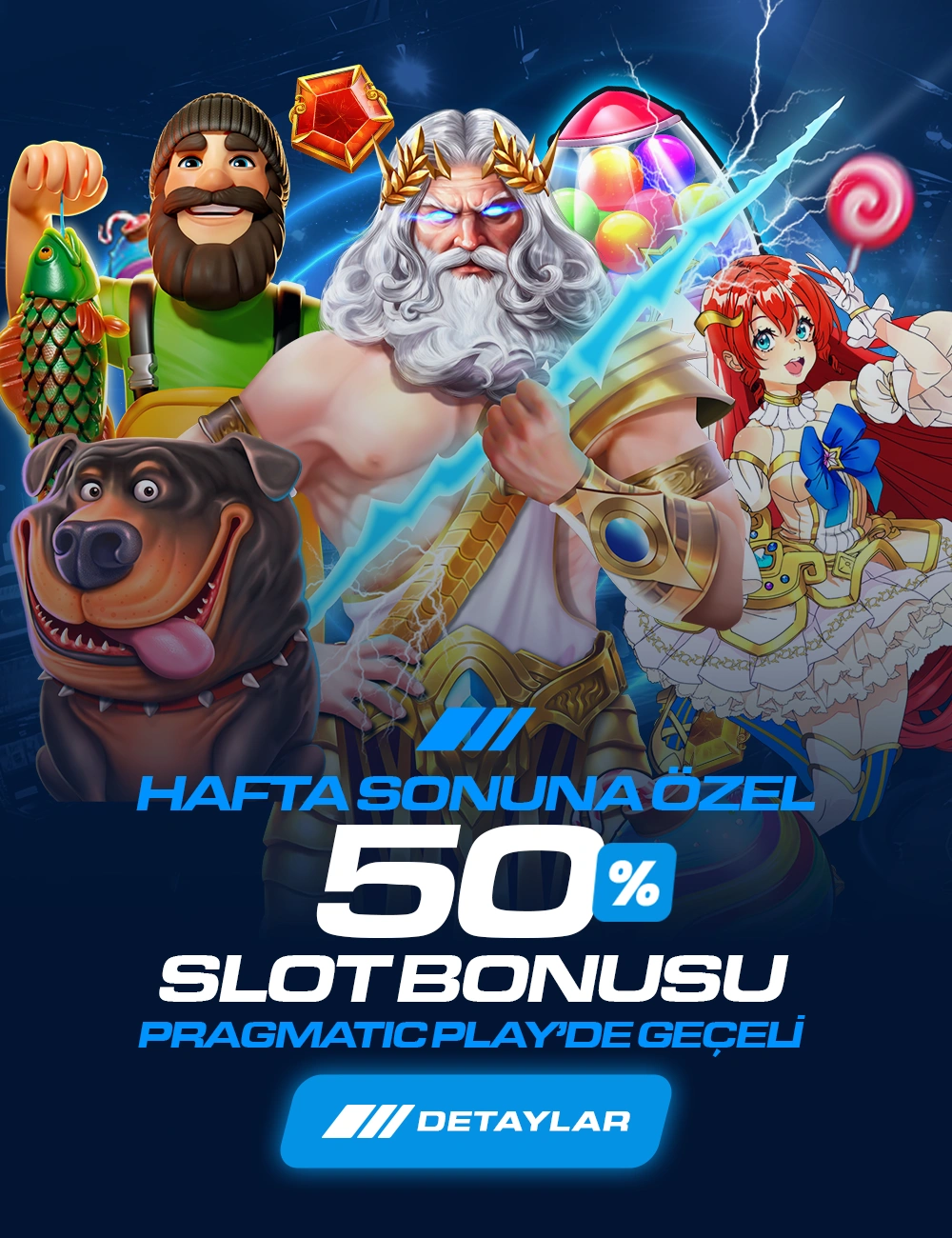 Hafta Sonuna Özel %50 Slot Bonusu - Amgbahis